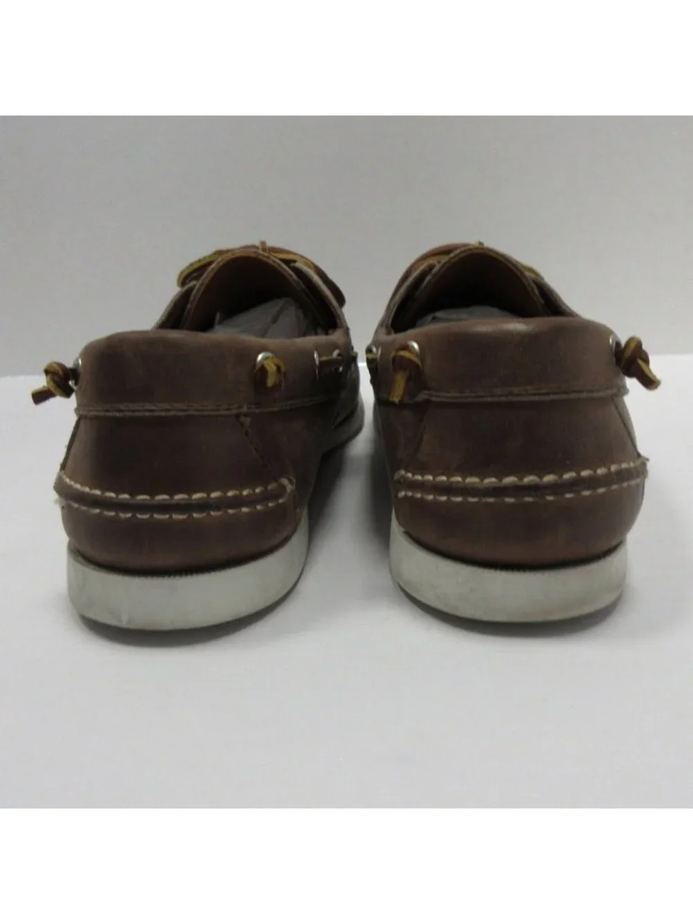 Ralph Lauren Boat Shoes 11 D Telford II Calf Leather Lace Up USA Made*